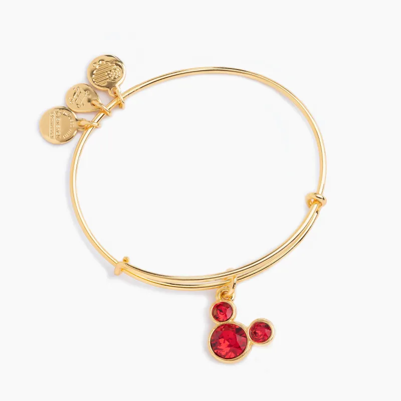 Disney® Mickey Mouse Charm Bangle, Ruby Crystal sold by Alex and Ani