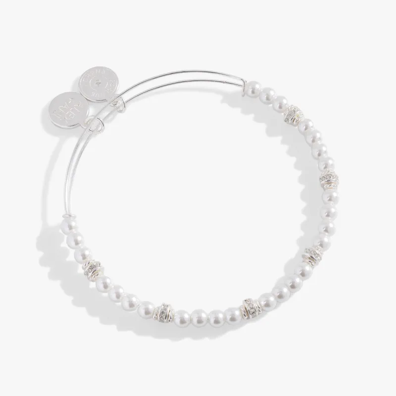 Pearl and Rondelle Beaded Bangle sold by Alex and Ani