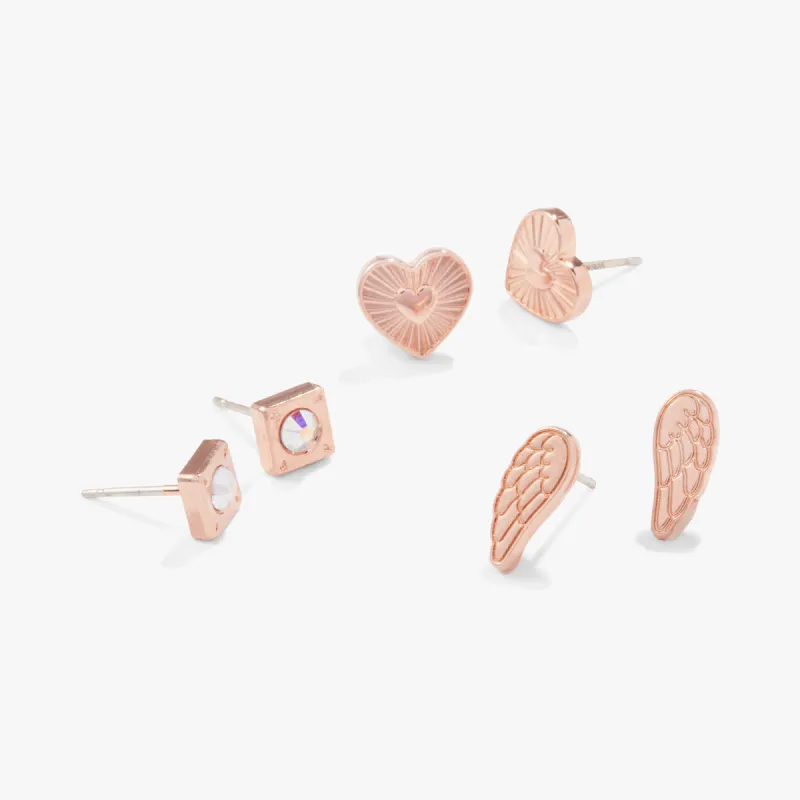 Angel Wing Heart Earrings, Set of 3 sold by Alex and Ani