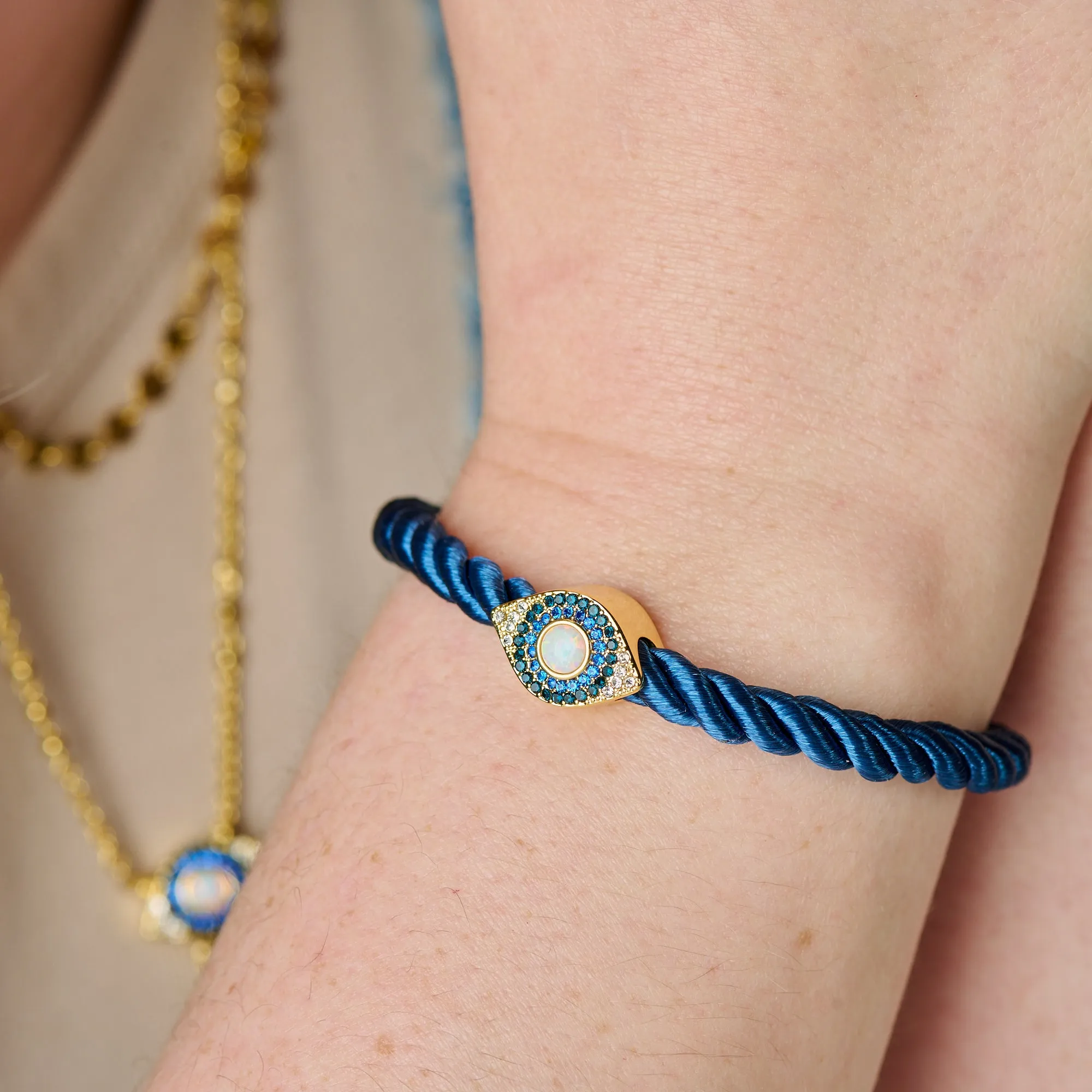 Evil Eye Adjustable Cord Bracelet sold by Alex and Ani product image thumbnail 2