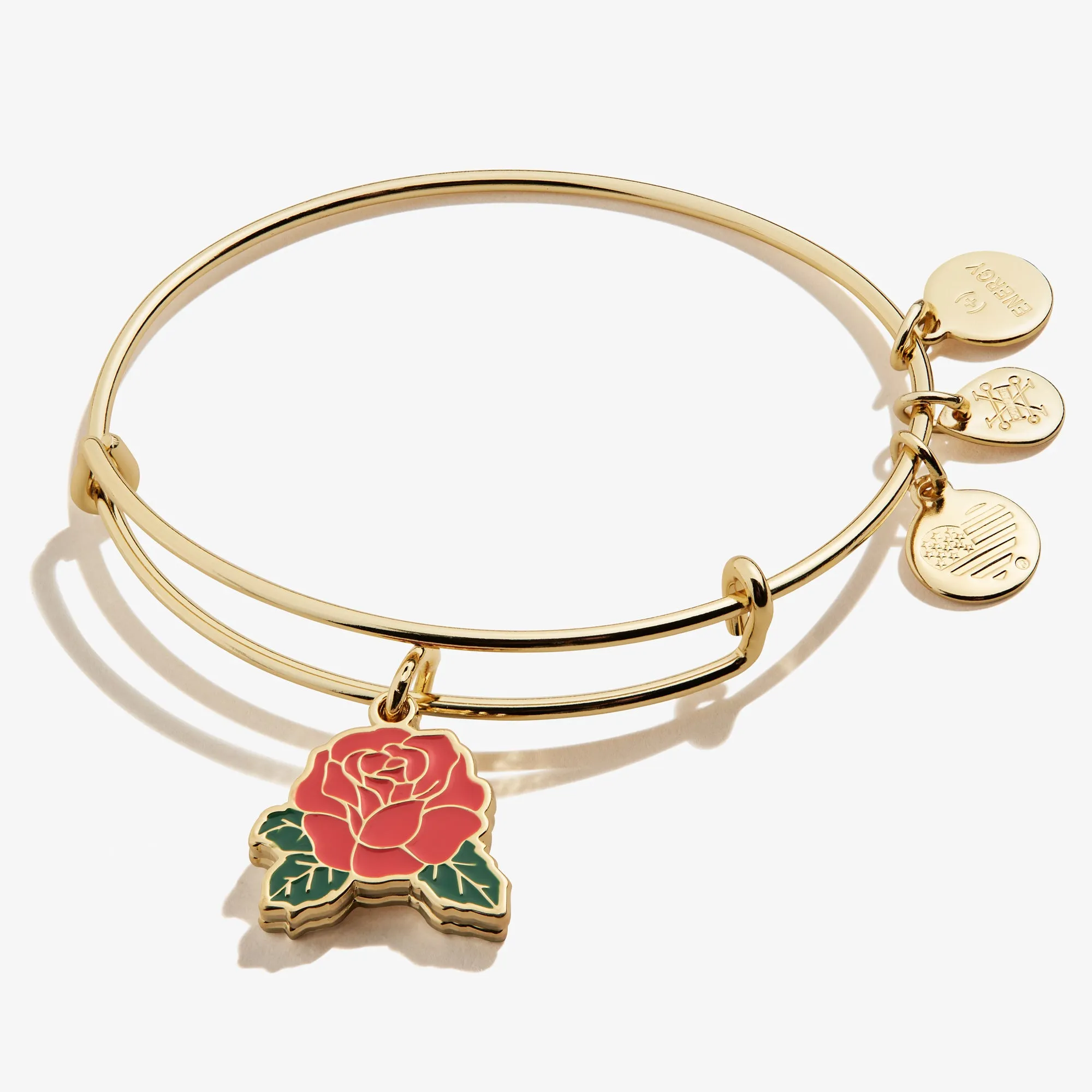 Red Rose Charm Bangle sold by Alex and Ani product image thumbnail 4