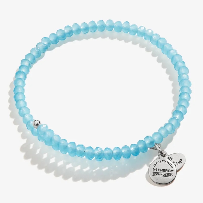 Brilliance Beaded Wrap Bracelet, Powder Blue sold by Alex and Ani