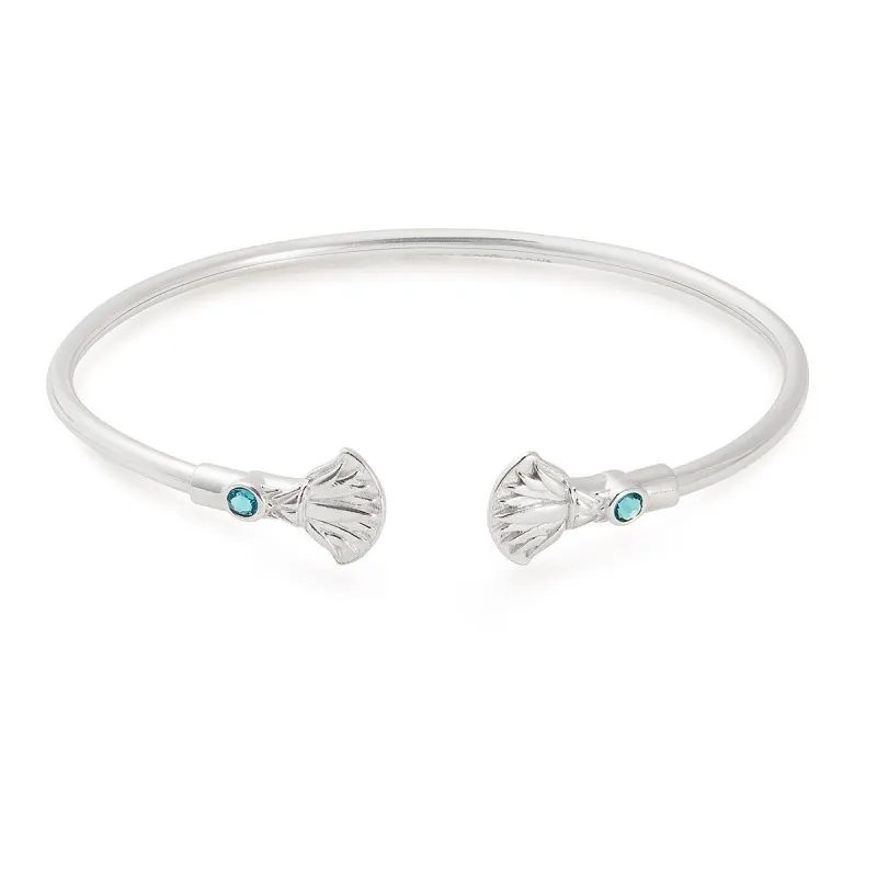 Blue Lotus Cuff Bracelet sold by Alex and Ani