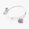 'Family Forever' Angel Wing Heart Charm Bangle sold by Alex and Ani