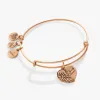'Family Forever' Angel Wing Heart Charm Bangle sold by Alex and Ani