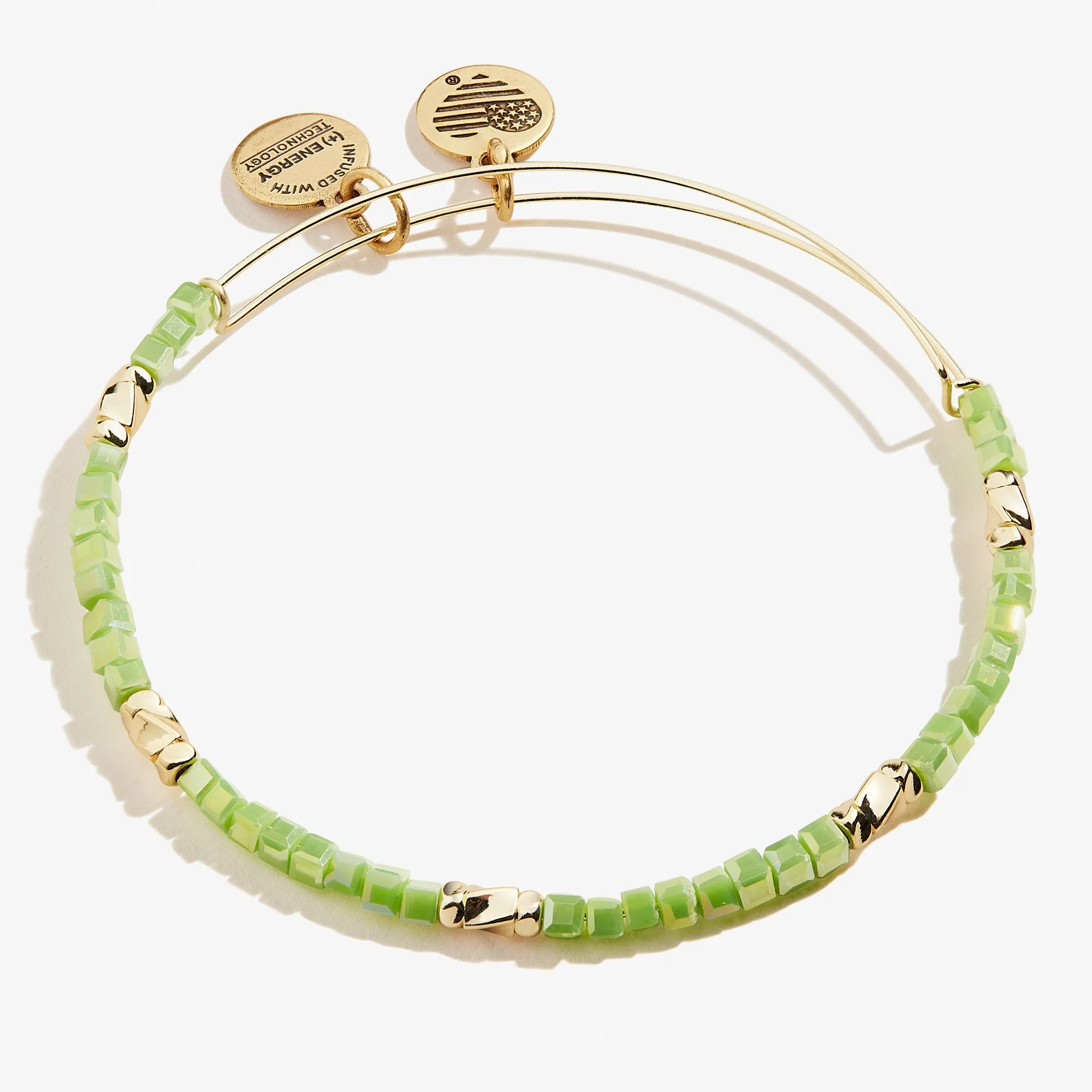 Vibrancy Beaded Bangle, Pear Green sold by Alex and Ani