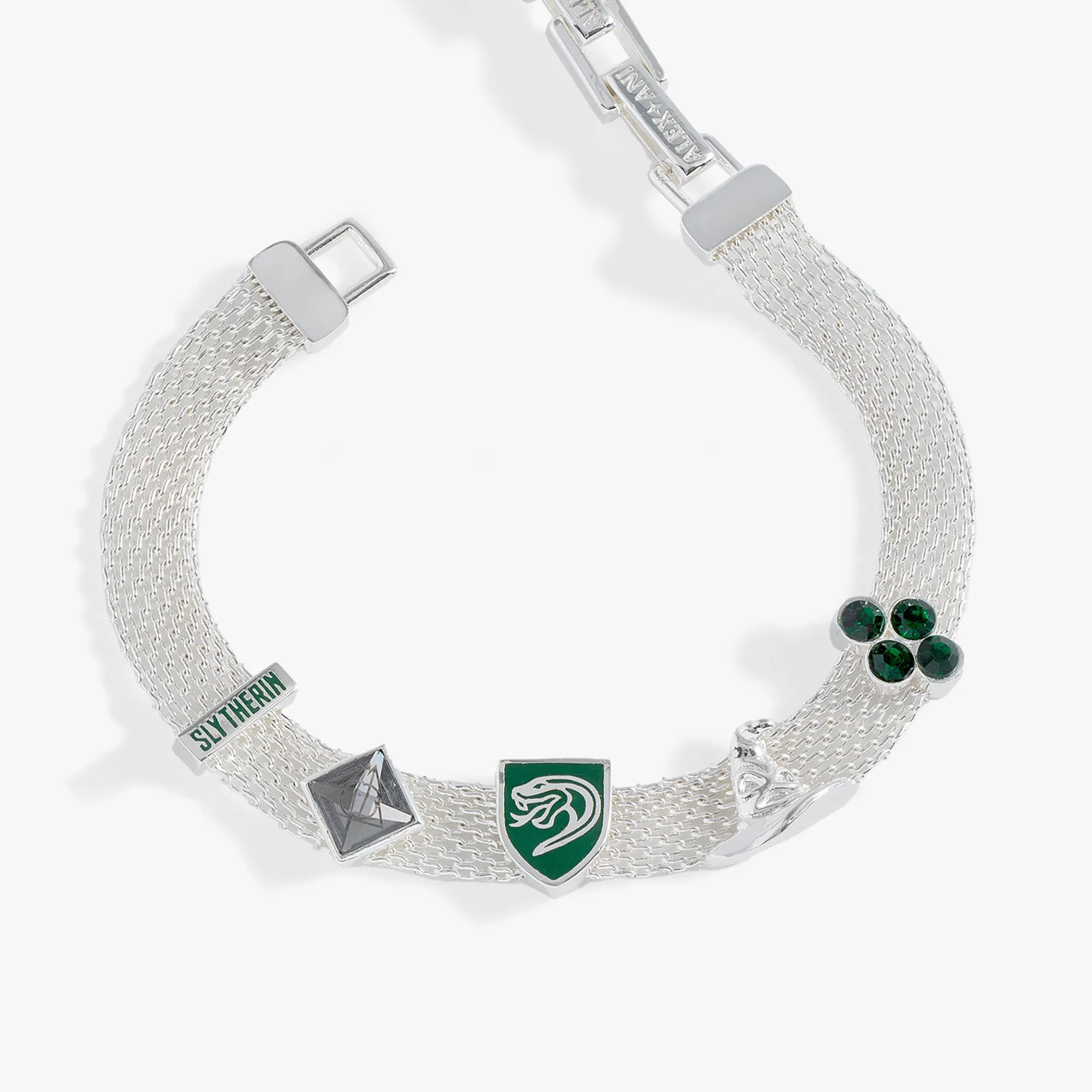 Harry Potter™ Slytherin Mesh Charm Bracelet sold by Alex and Ani product image thumbnail 3