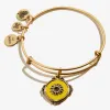 Token of Adoration Sunflower Charm Bangle sold by Alex and Ani
