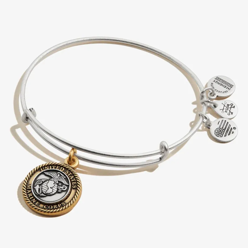 U.S. Marine Corps Charm Bangle made by Alex and Ani