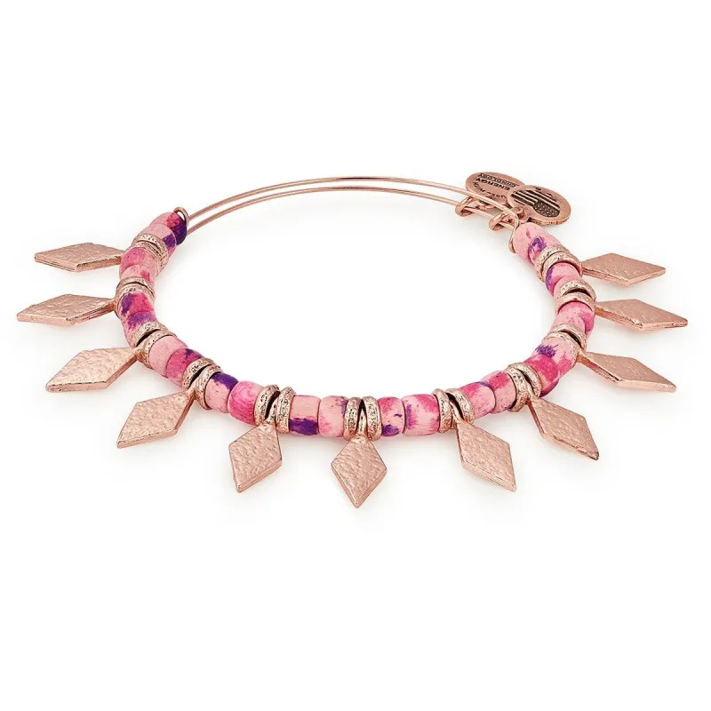 Coral Spearhead Beaded Bangle sold by Alex and Ani