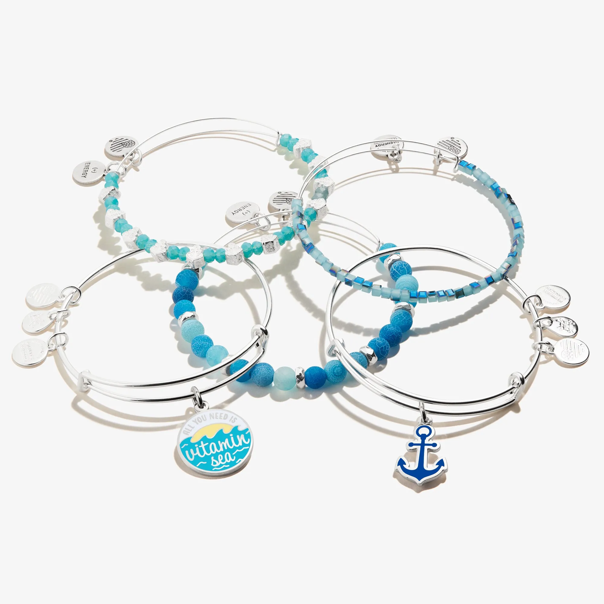 'Vitamin Sea' Charm Bangle, Set of 5 sold by Alex and Ani product image thumbnail 2