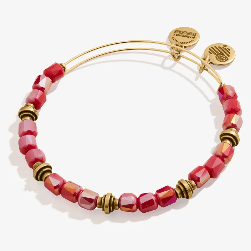 Elation Beaded Bangle, Raspberry sold by Alex and Ani