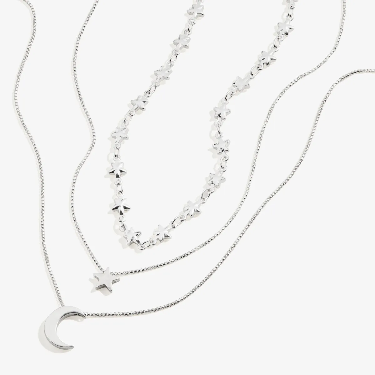 Moon and Star Layered Necklace Set sold by Alex and Ani