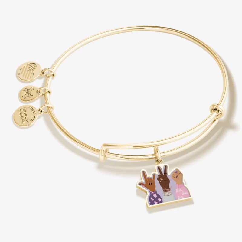 Barbie™ 'Better Together' Charm Bangle Bracelet sold by Alex and Ani