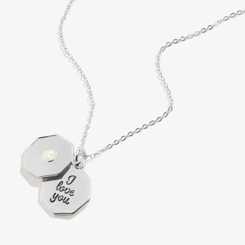 'I Love You' Slider Charm Necklace, Adjustable sold by Alex and Ani