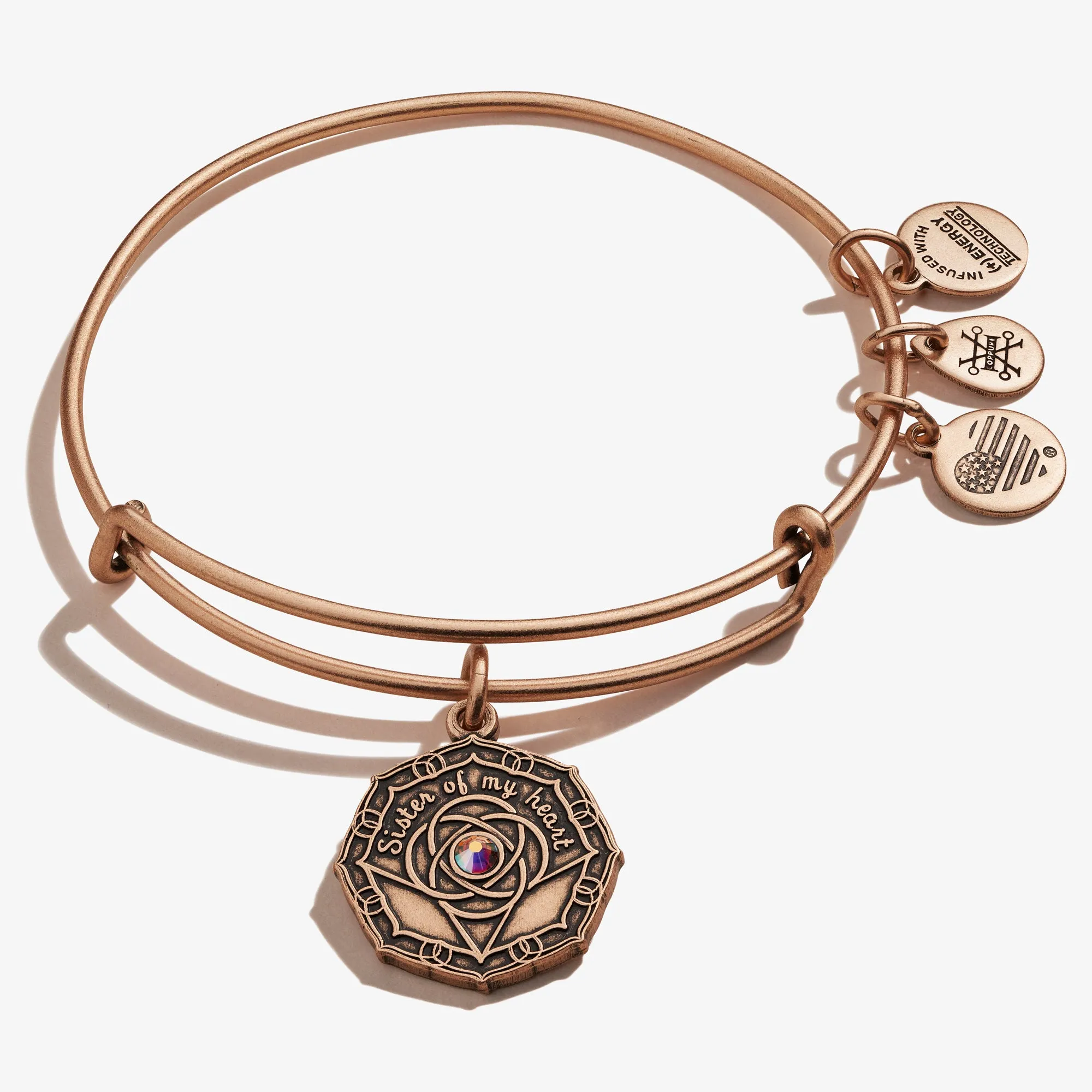 Bridesmaid 'Sister of My Heart' Charm Bangle sold by Alex and Ani product image thumbnail 5