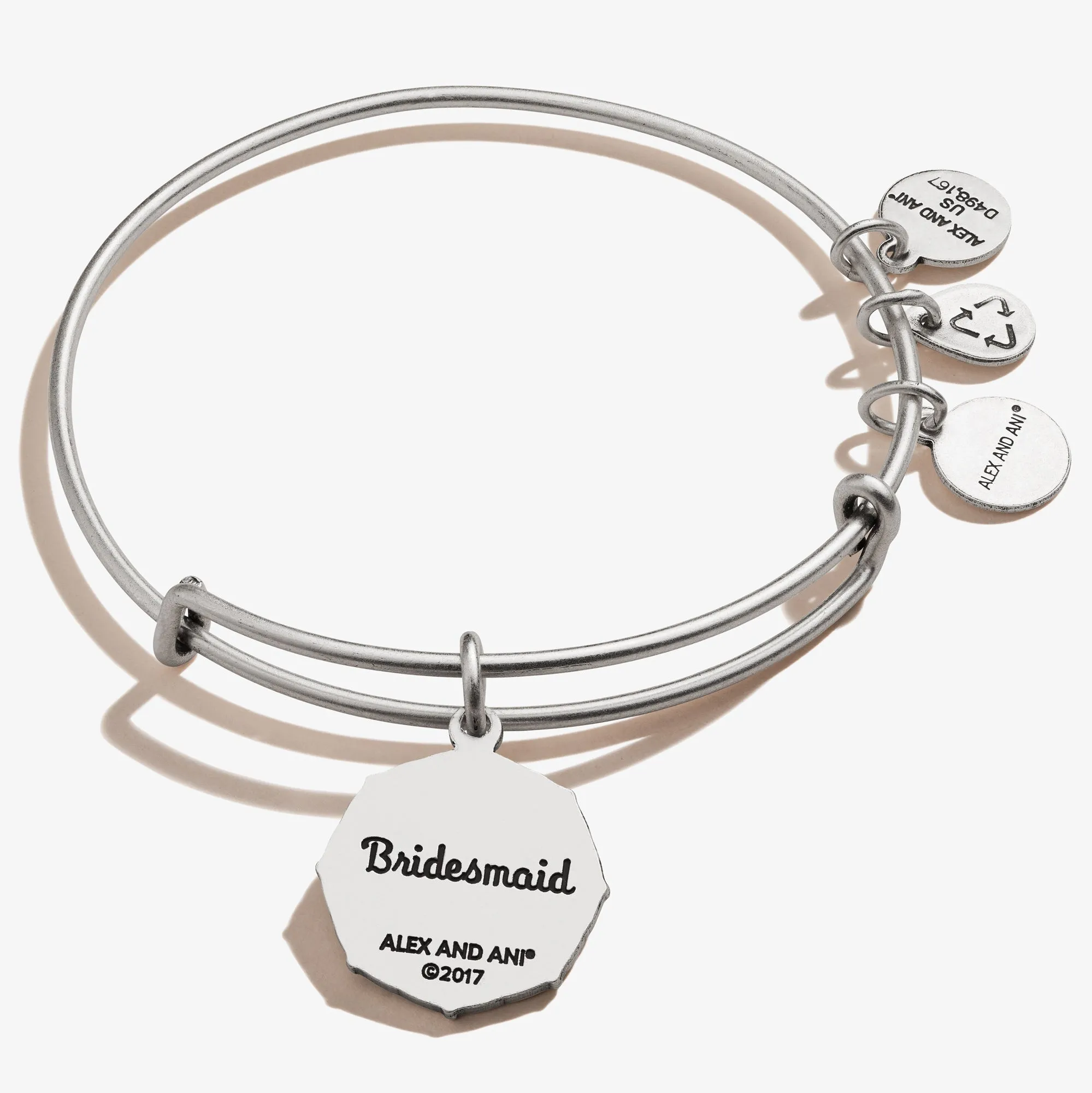 Bridesmaid 'Sister of My Heart' Charm Bangle sold by Alex and Ani product image thumbnail 2