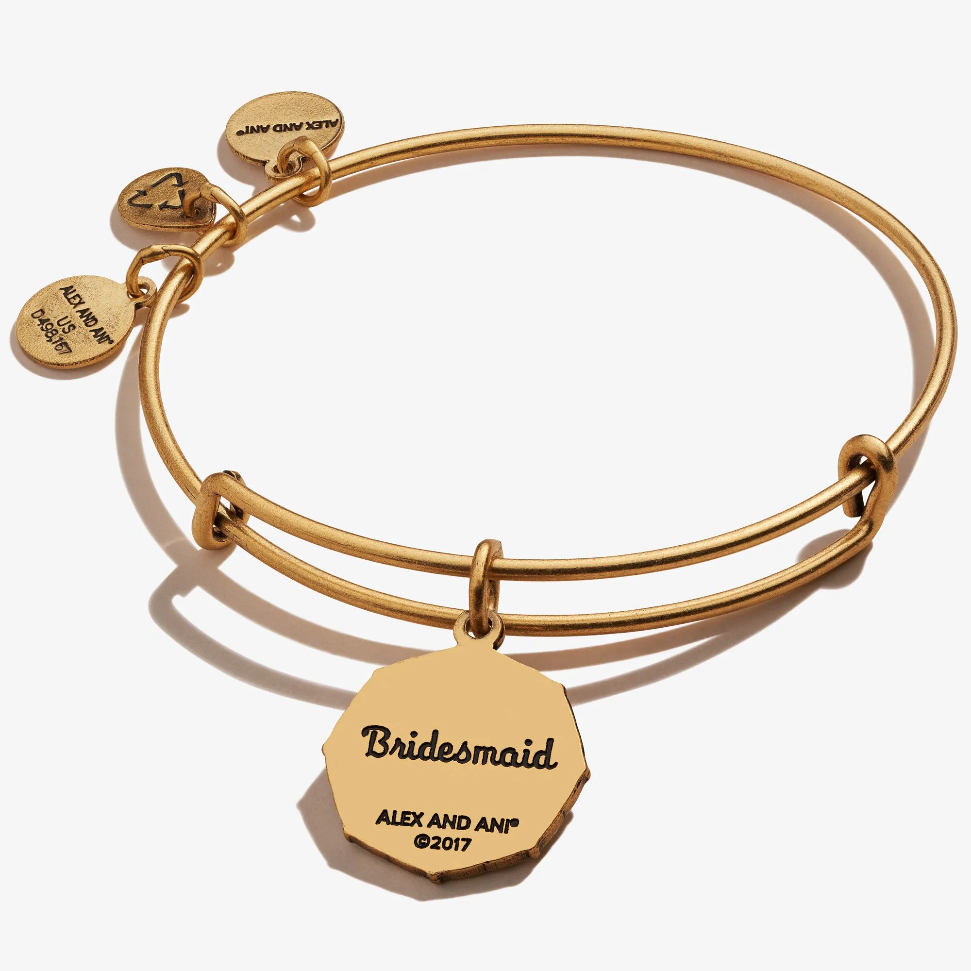 Bridesmaid 'Sister of My Heart' Charm Bangle sold by Alex and Ani product image thumbnail 4