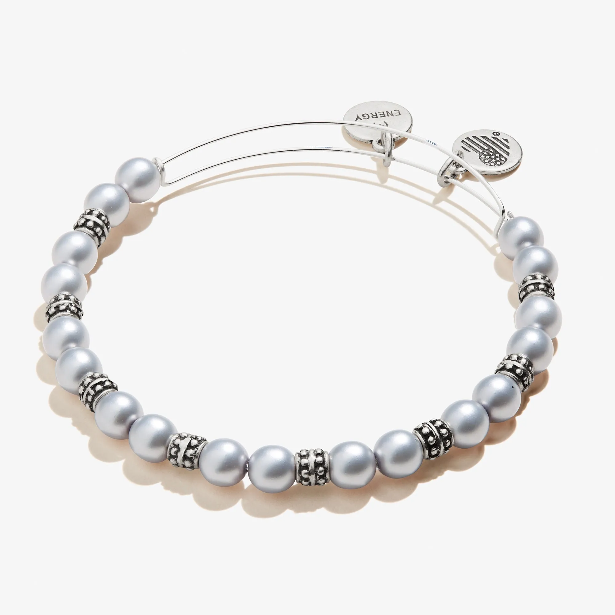 Pearl Beaded Bangle, Ice Blue sold by Alex and Ani