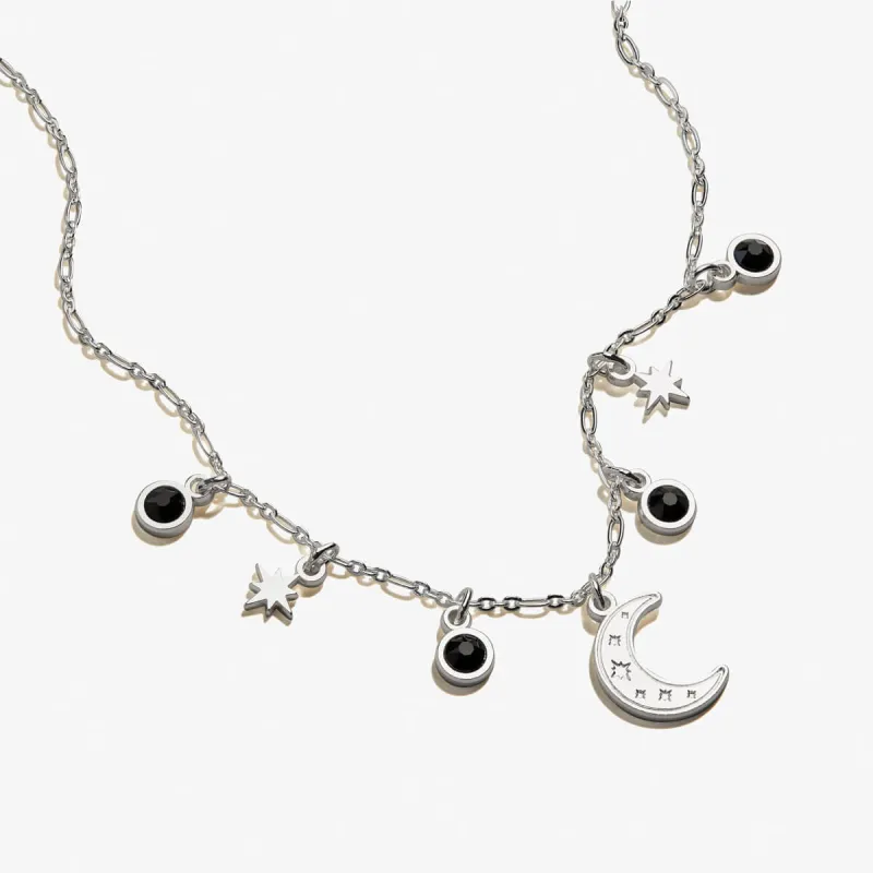 Moon + Crystal Delicate Necklace sold by Alex and Ani