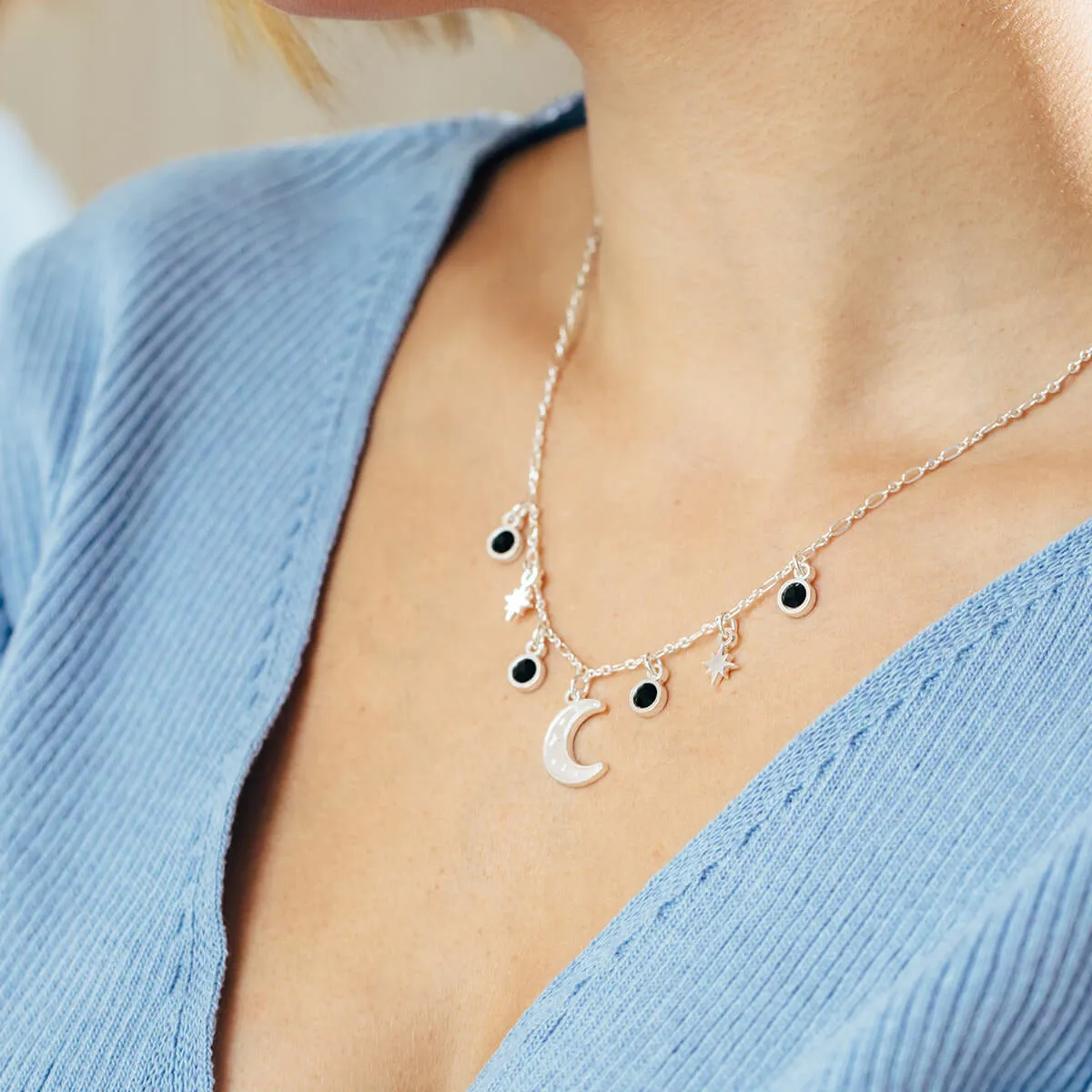 Moon + Crystal Delicate Necklace sold by Alex and Ani product image thumbnail 3