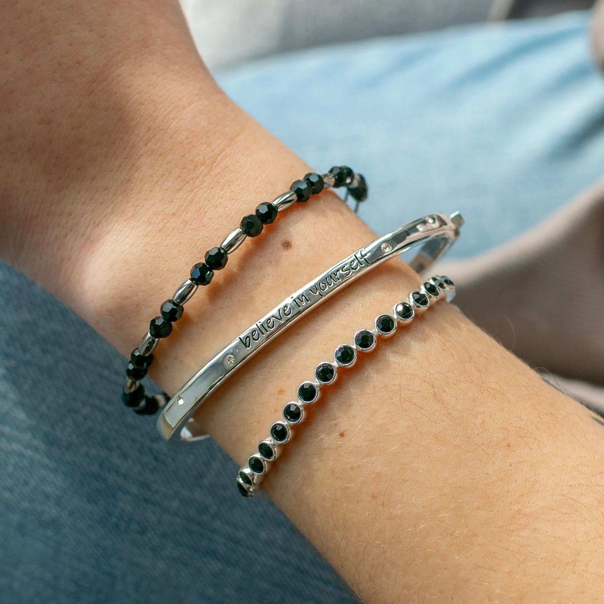 'Believe in Yourself' Mantra Bangle sold by Alex and Ani product image thumbnail 2