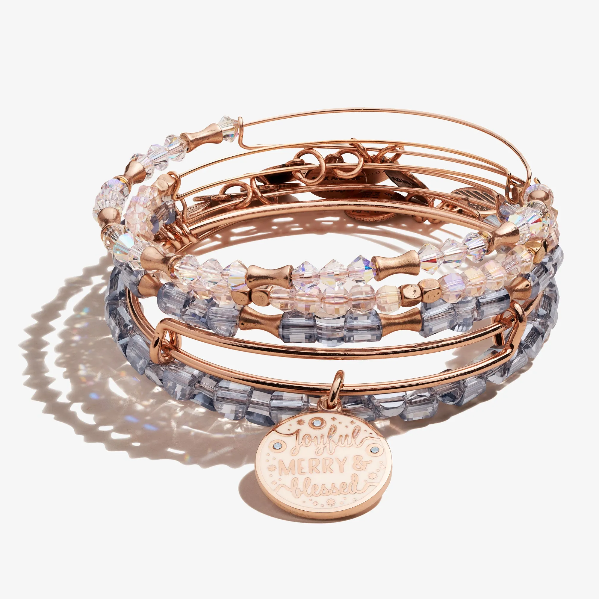 'Joyful, Merry & Blessed' Bracelets, Set of 5 sold by Alex and Ani product image thumbnail 4