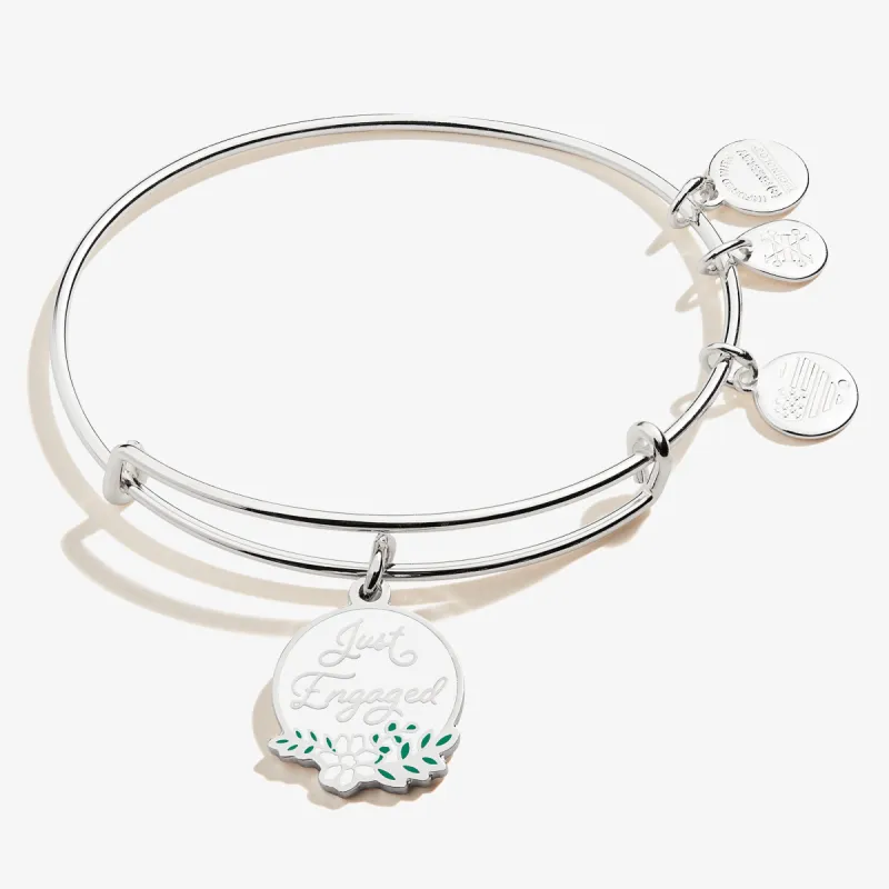 'Just Engaged' Charm Bangle sold by Alex and Ani