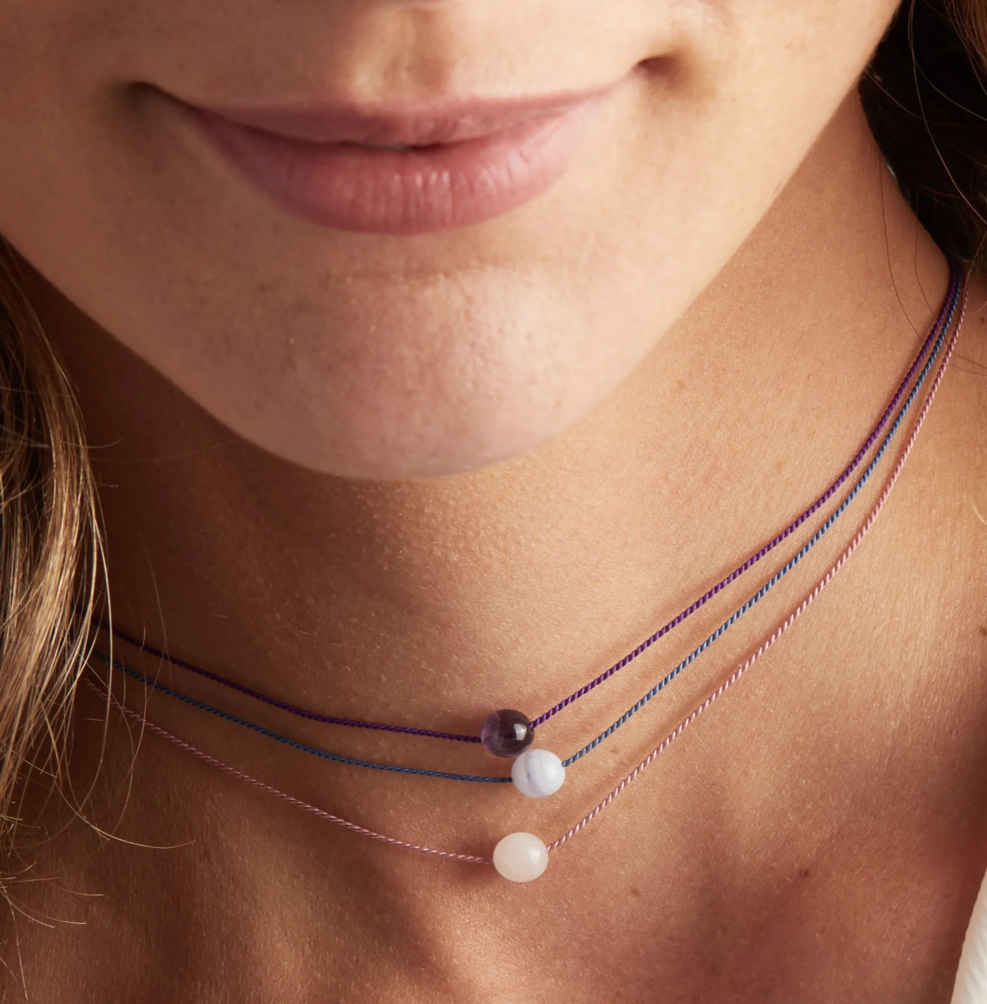 Rose Quartz Gemstone Cord Necklace sold by Alex and Ani product image thumbnail 4