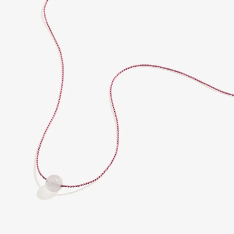 Rose Quartz Gemstone Cord Necklace sold by Alex and Ani