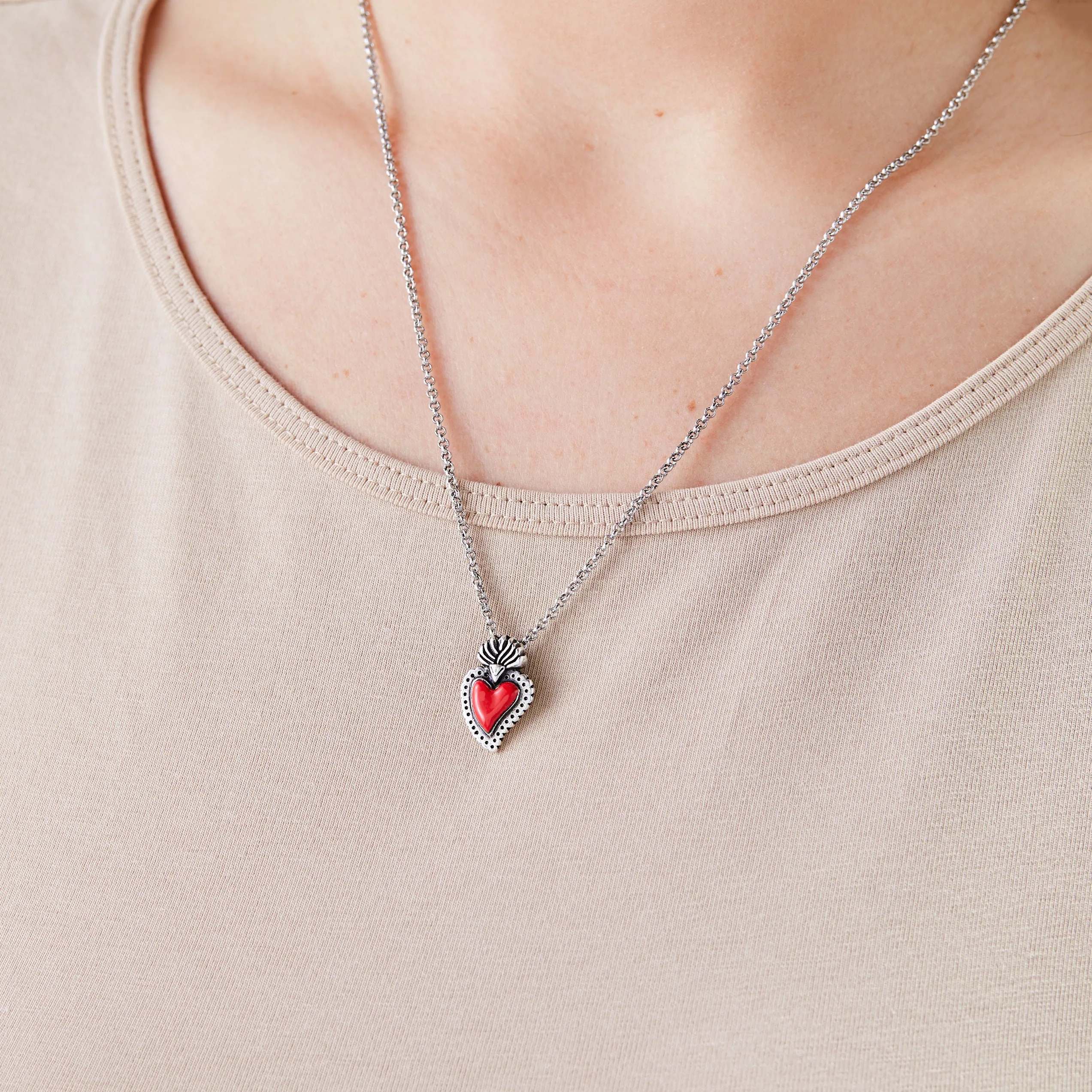 Frida Kahlo Sacred Heart Necklace sold by Alex and Ani product image thumbnail 2