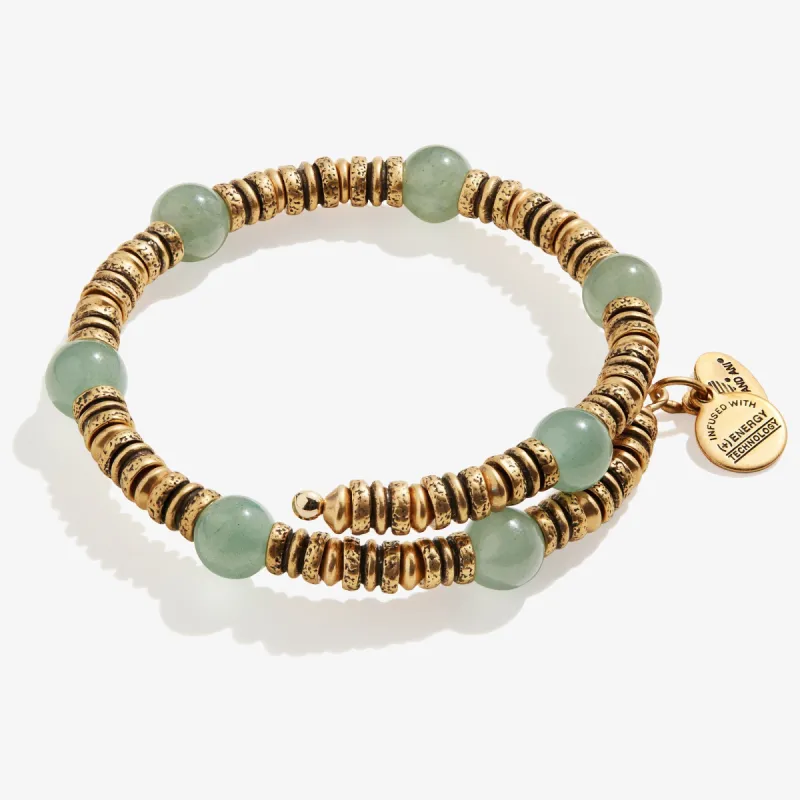Green Aventurine Beaded Wrap Bracelet sold by Alex and Ani