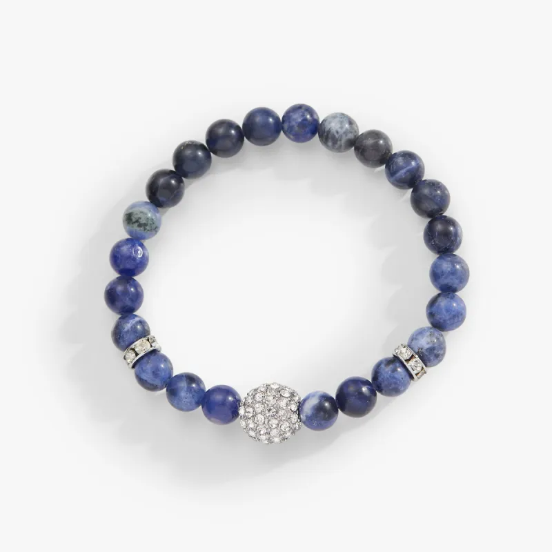 Fireball Sodalite Stretch Bracelet sold by Alex and Ani