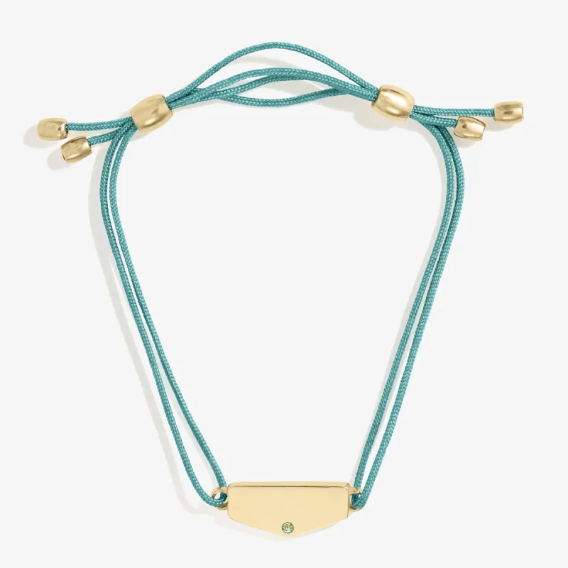 Engravable Shield Cord Bracelet, Poseidon sold by Alex and Ani