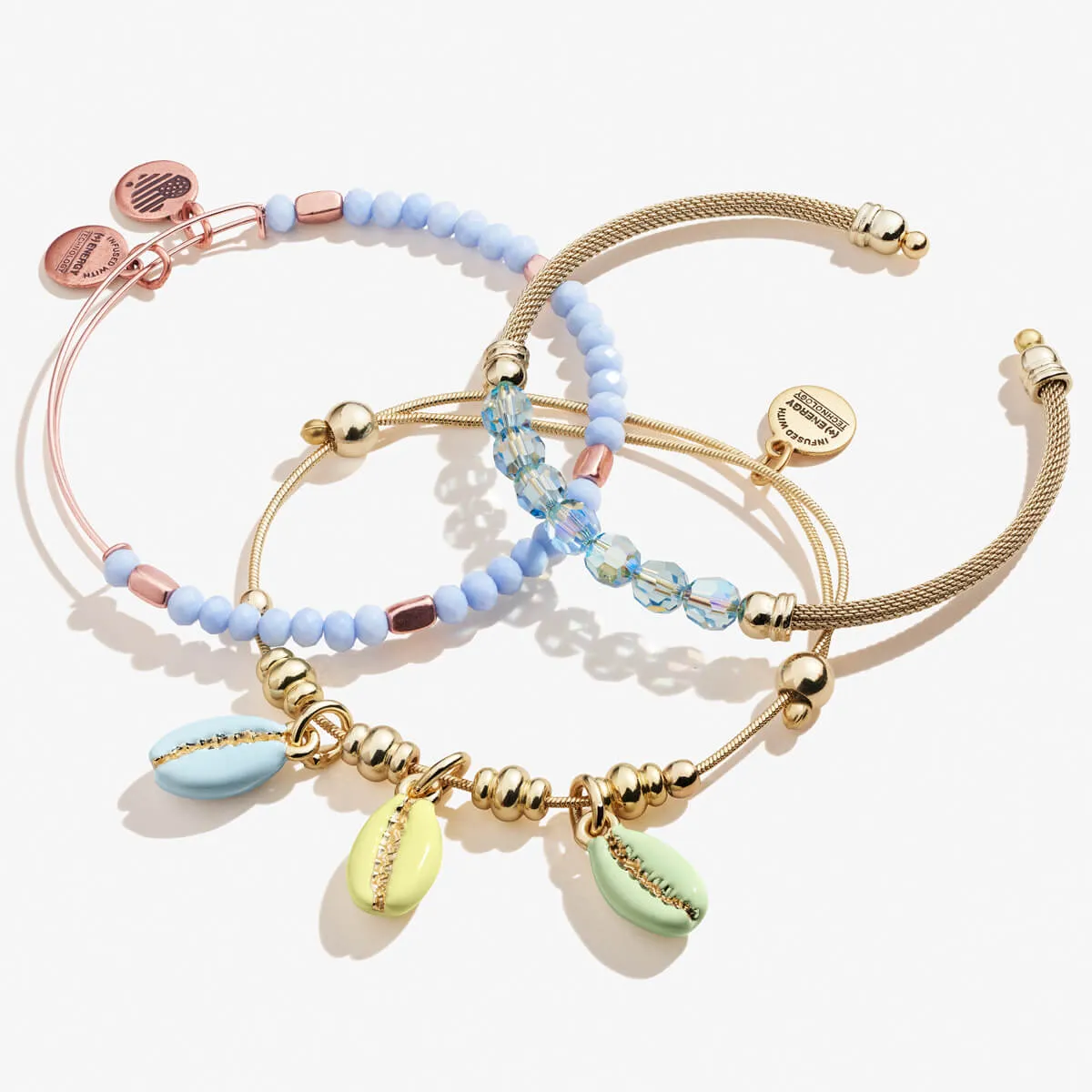 Cowrie Shell Bracelets, Set of 3, Gold sold by Alex and Ani product image thumbnail 2