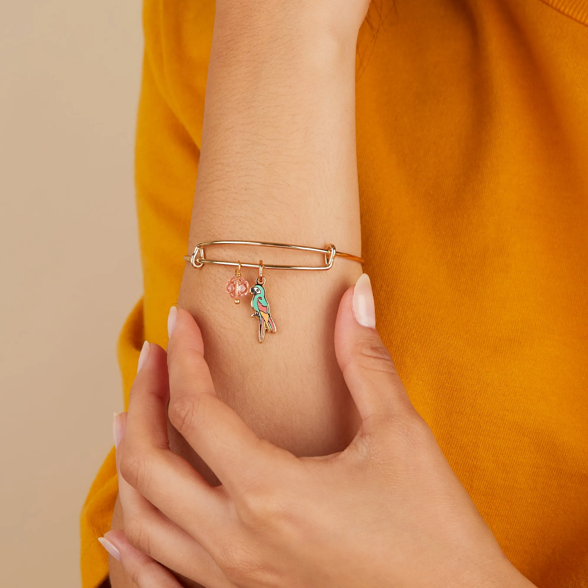 Tropical Parrot Duo Charm Bangle sold by Alex and Ani product image thumbnail 2