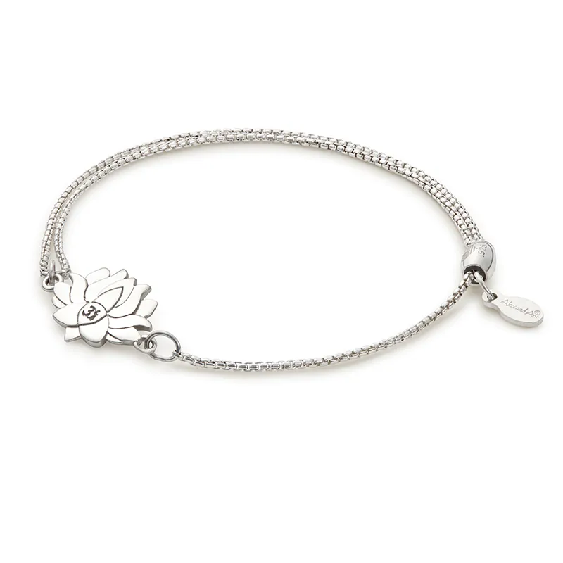 Lotus Pull Chain Bracelet sold by Alex and Ani product image thumbnail 2