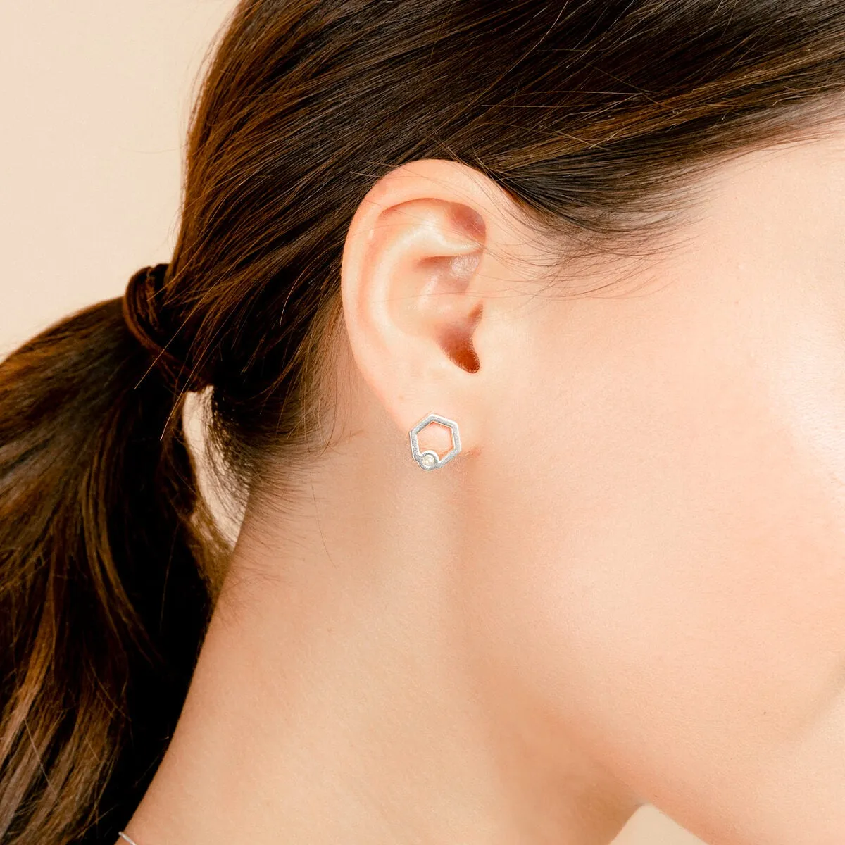 Honeycomb Stud Earrings sold by Alex and Ani product image thumbnail 2