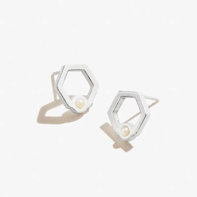 Honeycomb Stud Earrings sold by Alex and Ani