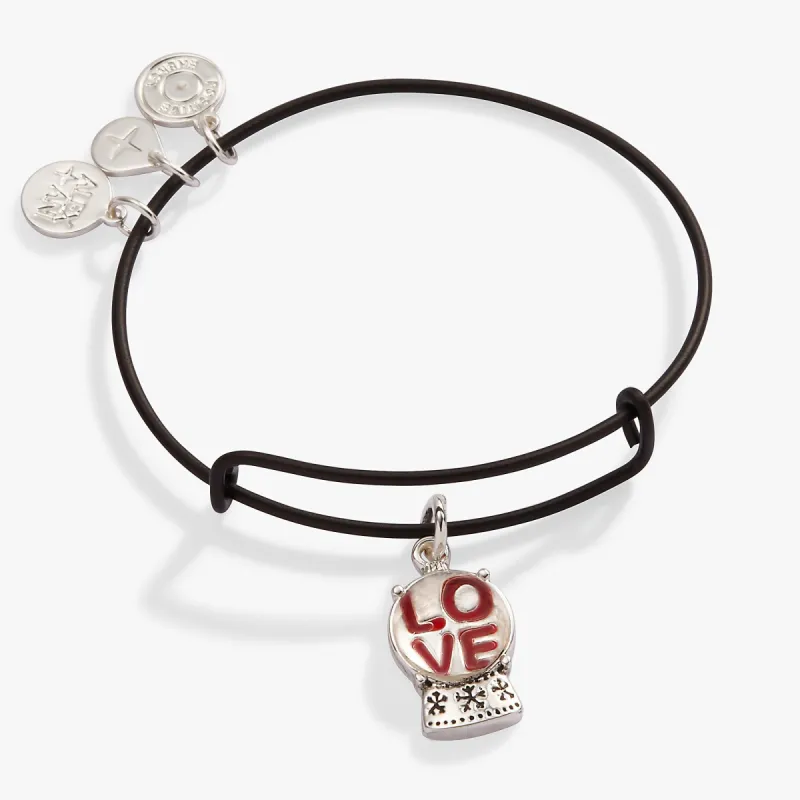 Colorful 'LOVE' Snow Globe Charm Bangle sold by Alex and Ani