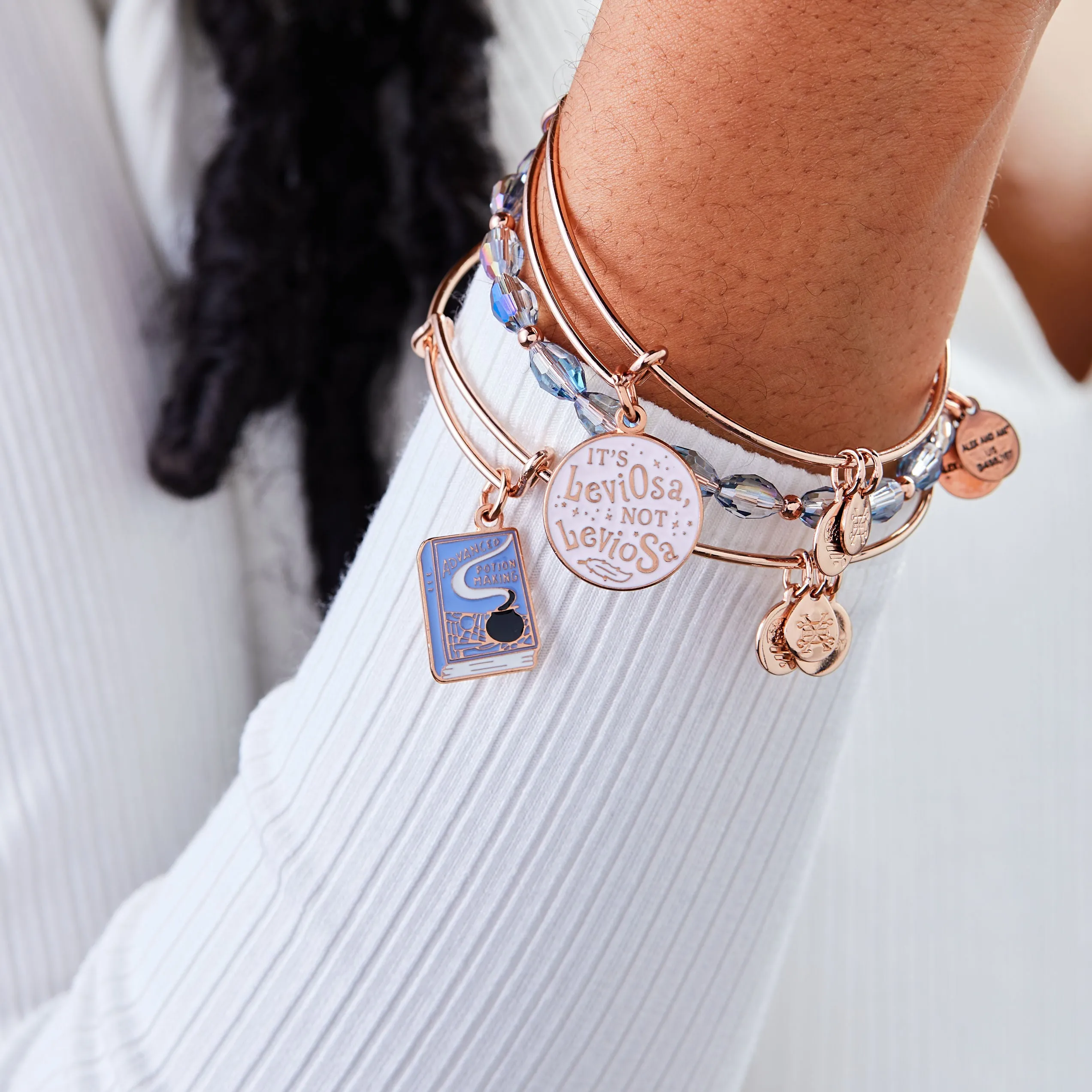 Harry Potter™ Hermione 'Leviosa' Bangle Set of 3 sold by Alex and Ani product image thumbnail 2