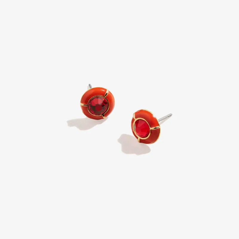 Crystal Stud Earrings, Red sold by Alex and Ani