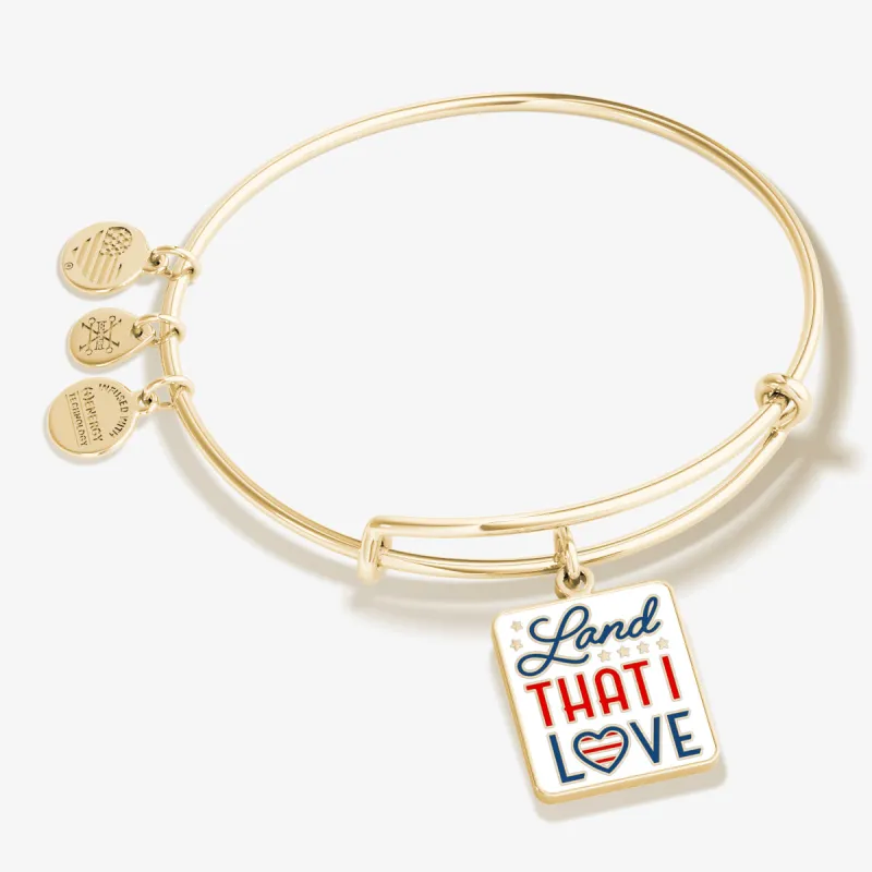 'Land That I Love' Patriotic Charm Bangle Bracelet sold by Alex and Ani