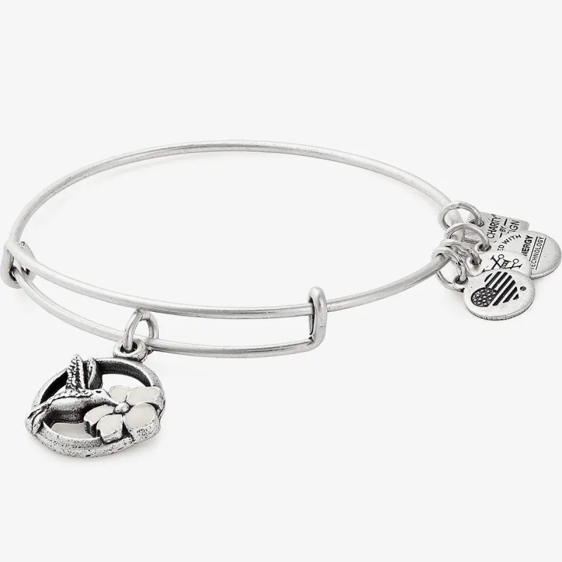 Hummingbird Charm Bangle Bracelet sold by Alex and Ani