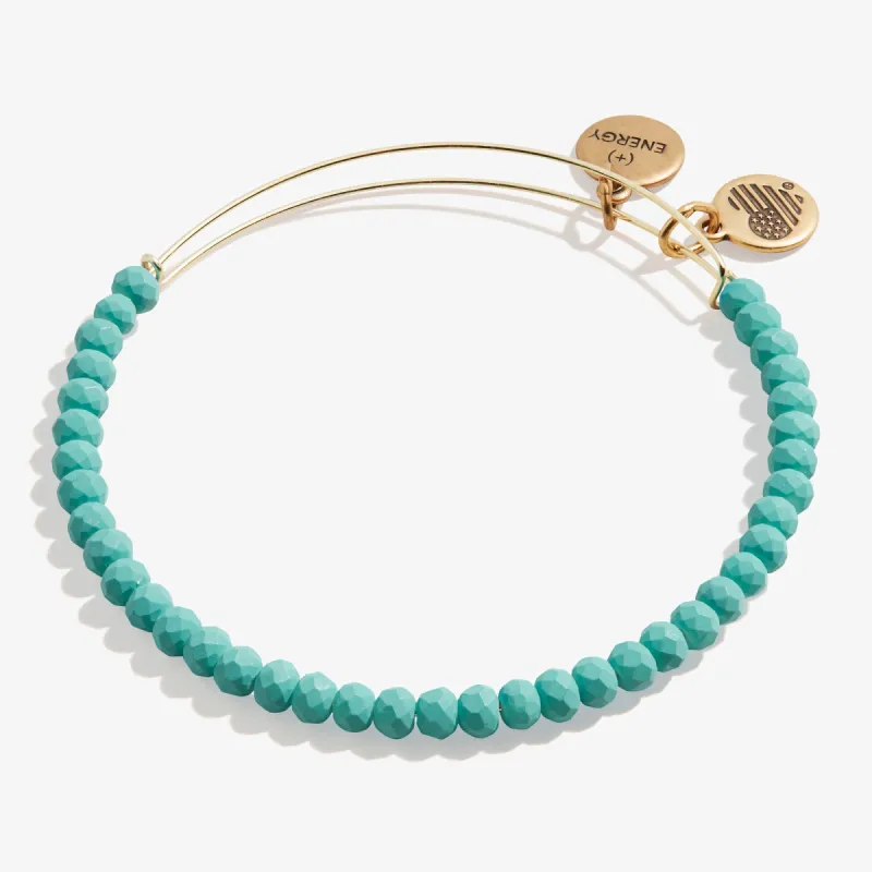 Matte Brilliance Beaded Bangle, Turquoise sold by Alex and Ani