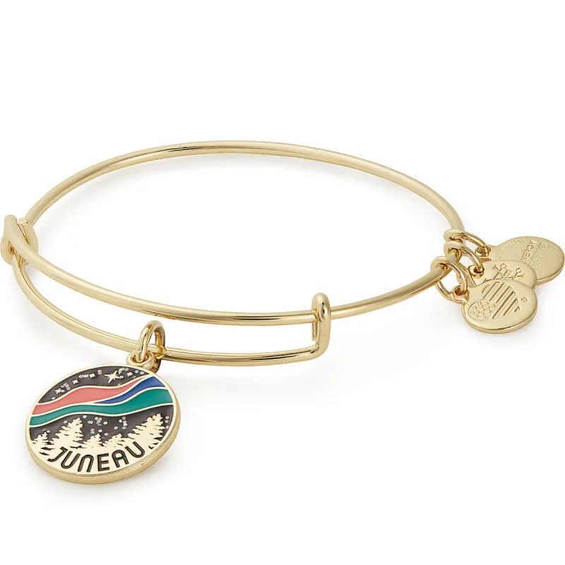 Juneau, Alaska Charm Bangle Bracelet sold by Alex and Ani