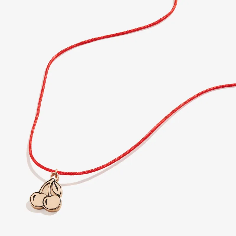 Cherries Cord Necklace, 18" sold by Alex and Ani