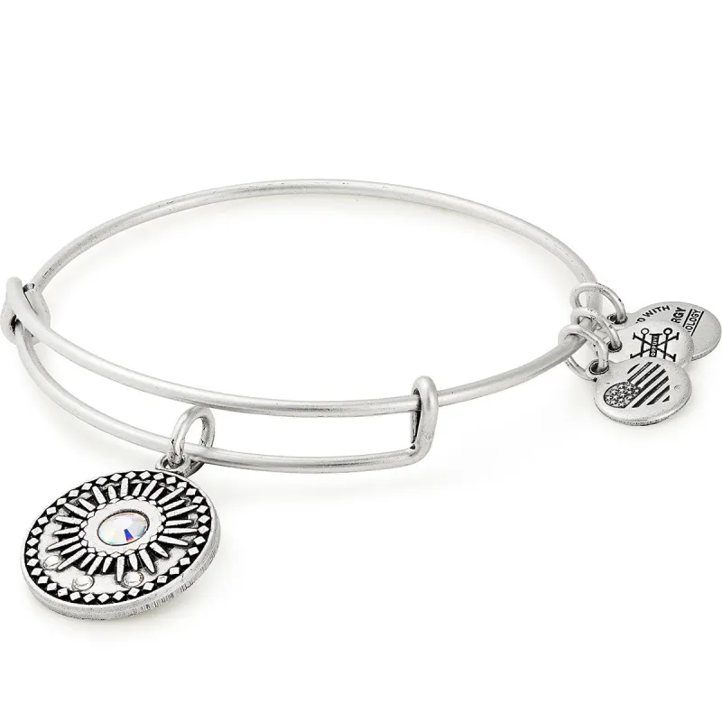 Sun Crystal Charm Bangle sold by Alex and Ani