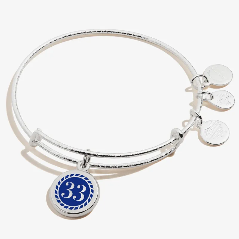 Number 33 Charm Bangle sold by Alex and Ani