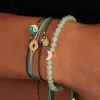Moon Green Aventurine Stretch Bracelet for Change sold by Alex and Ani